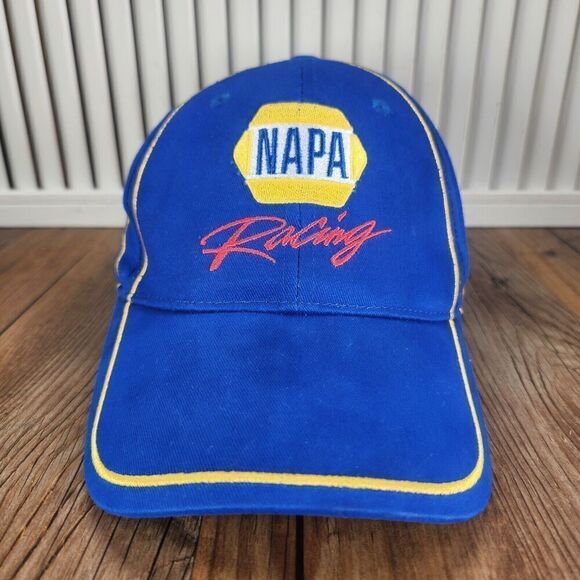 NAPA Racing Strap Back Blue Logo #44 Michael Waltrip Cars NASCAR Mens Sports Dad - Picture 2 of 11